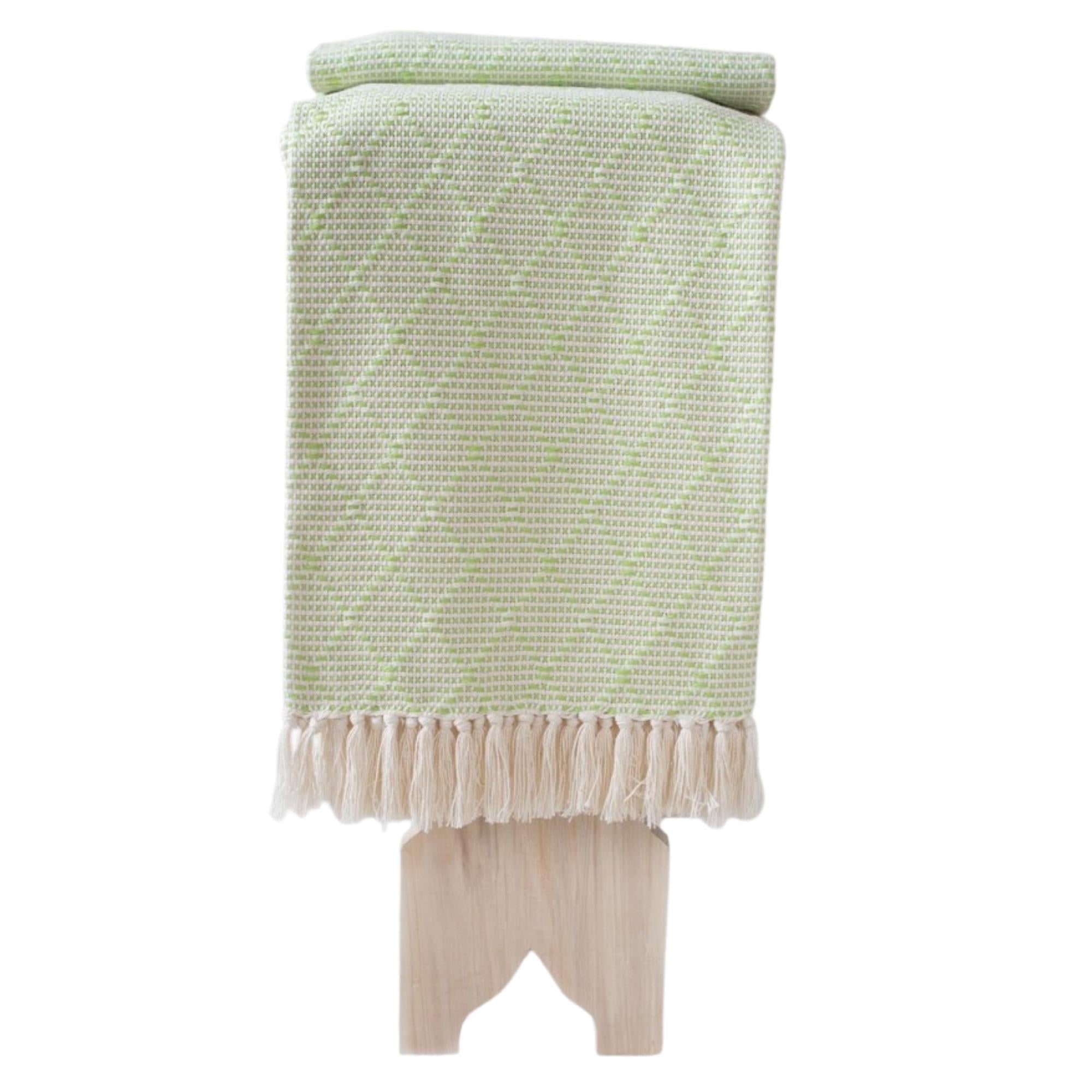 Cotton Throw Portuguese Mosaic, shown in context, from the Inside Living Singapore homeware collection.