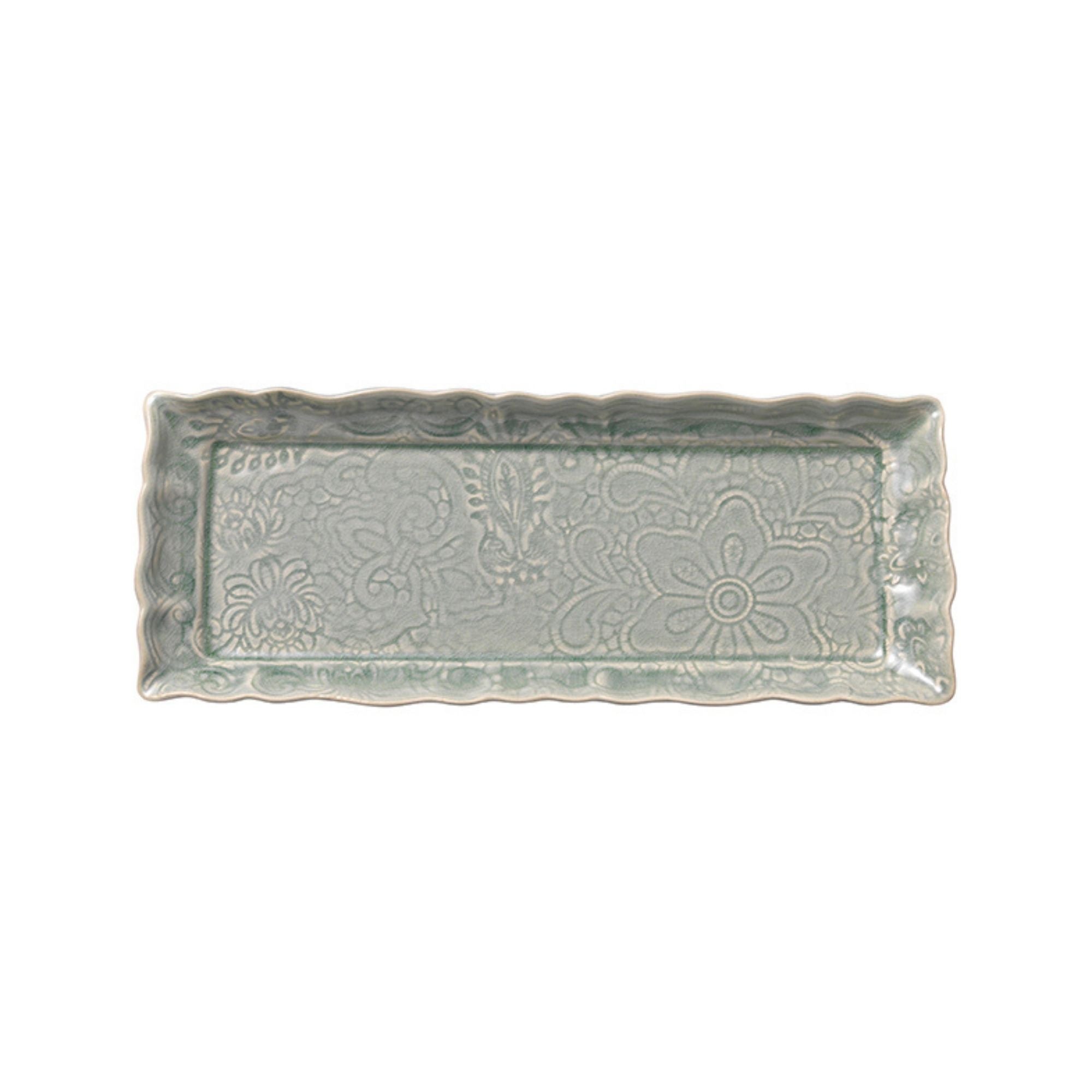 Tray Dish Ceramic Antique, plates from Inside Living Singapore. Alternative angle shown.