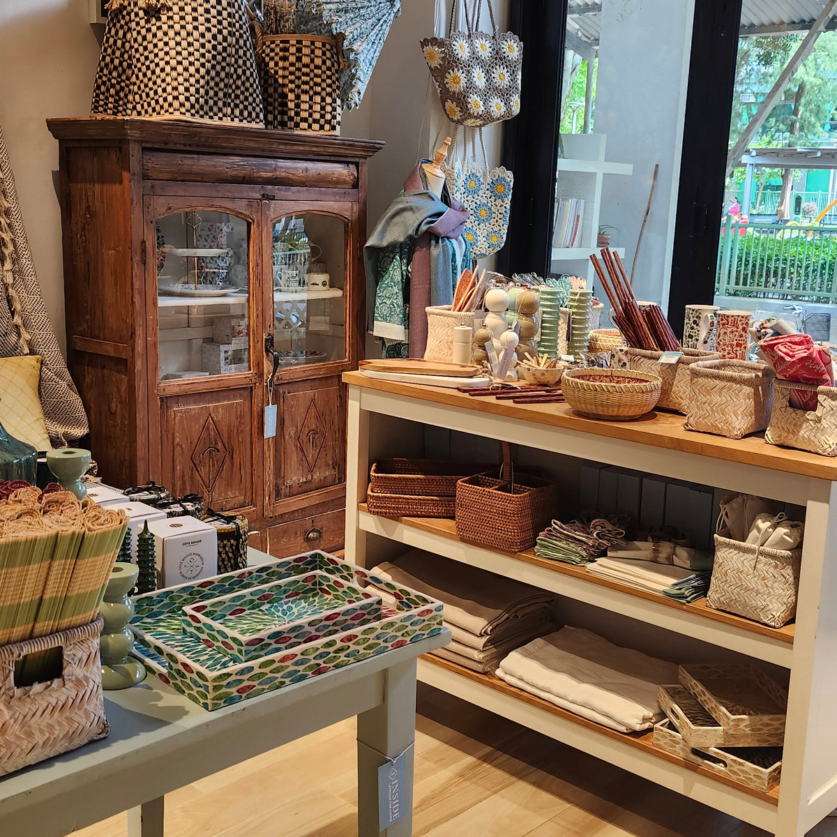 Inside Living shop in Mui Wo, Lantau Island, Hong Kong