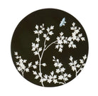 Black chinoiserie coasters, limited edition from Inside Living, decorative drink coasters with oriental motif, alternate view
