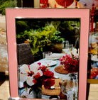 Enamel Frame Coral, Picture Frames from Inside Living Singapore. Detail close-up view.