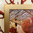 Matte Gold Frame, Picture Frames from Inside Living Singapore. Detail close-up view.