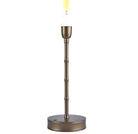 Bronze bamboo rechargeable table lamp, cordless portable light for indoor and outdoor use, alternative view