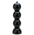 Bobbin salt and pepper mill from Inside Living, turned wooden grinder for the kitchen and dining table, detail view
