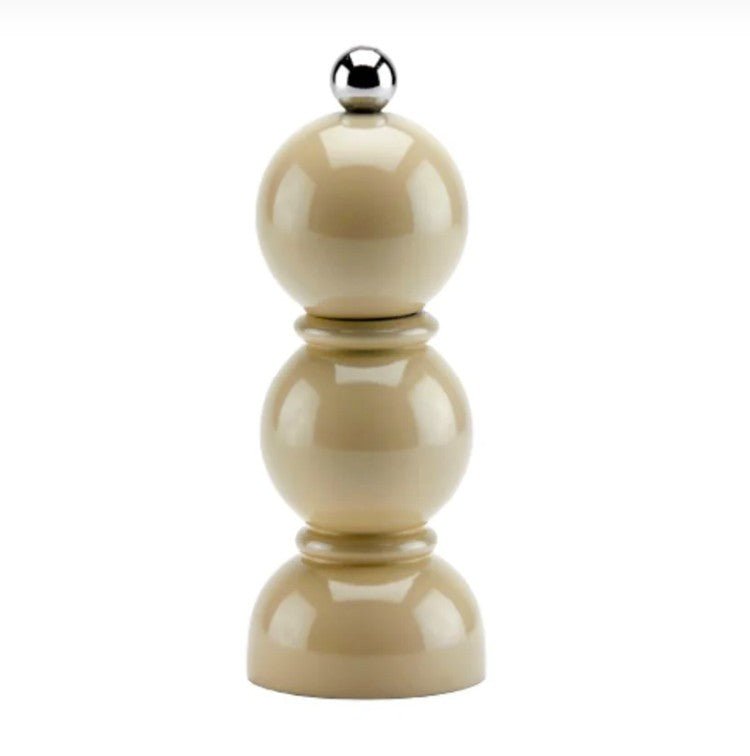 Mini Bob salt and pepper mill from Inside Living, compact wooden grinder for the kitchen and dining table, alternate view
