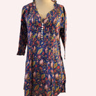 Block Print Pleated Dress Assorted: block-printed cotton garment for warm days, from Inside Living Singapore.