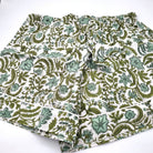 Block Print Pyjama Eloise: block-printed cotton pyjama set for relaxing, from Inside Living Singapore. Alternative angle.