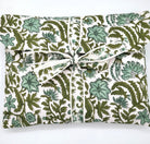 Block Print Pyjama Eloise: block-printed cotton pyjama set for relaxing, from Inside Living Singapore. Detail of the design.
