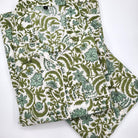 Block Print Pyjama Eloise: block-printed cotton pyjama set for relaxing, from Inside Living Singapore.