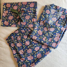 Block Print Pyjama Long Carnation, Inside Living Singapore homeware and lifestyle collection, view 6.