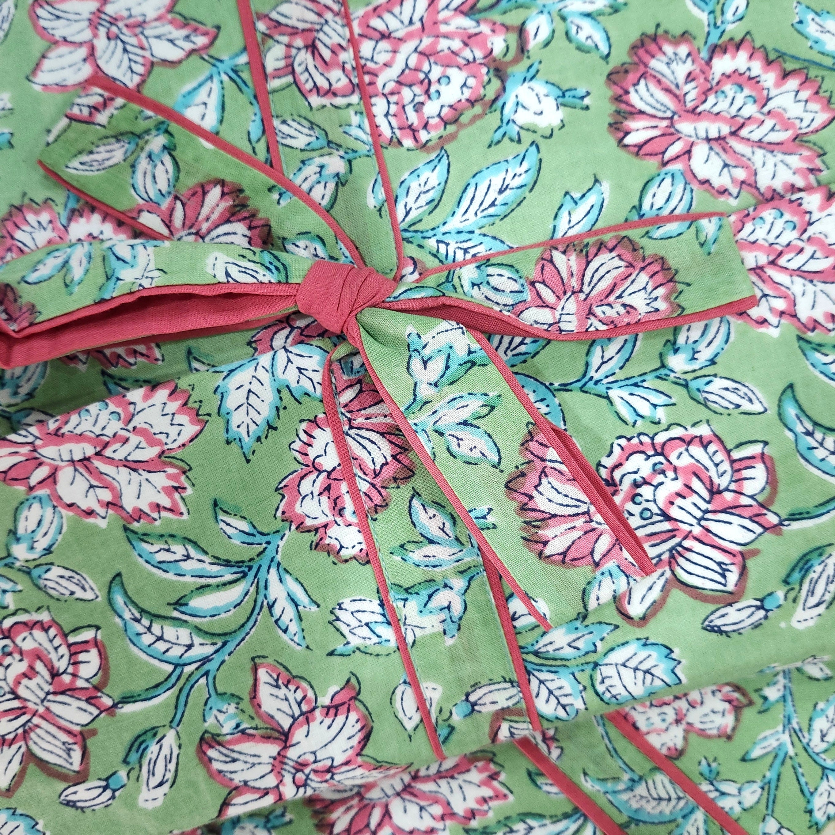 Block Print Pyjama Long Carnation, Inside Living Singapore homeware and lifestyle collection, view 3.