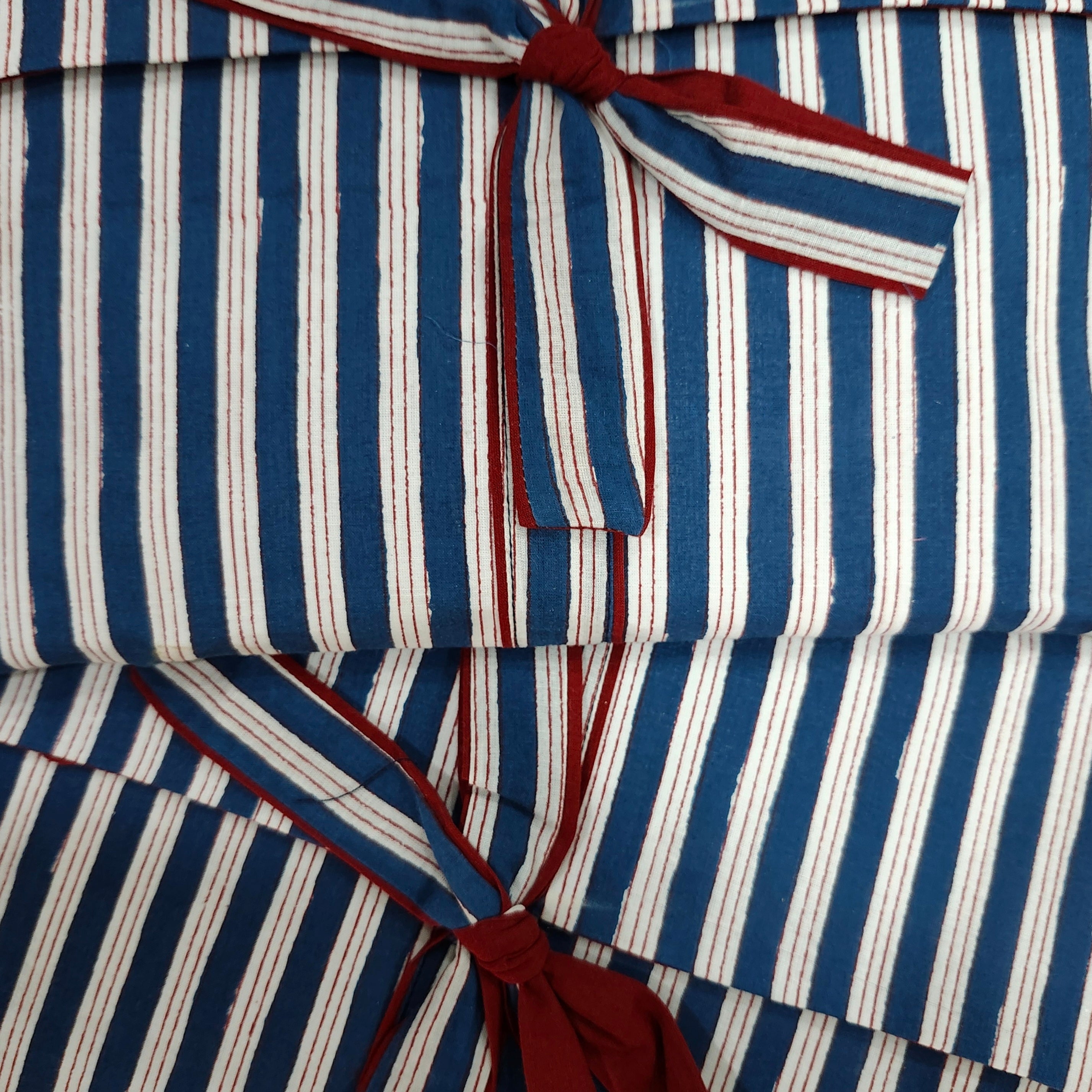 Block Print Pyjama Long Assorted, Inside Living Singapore homeware and lifestyle collection, view 3.