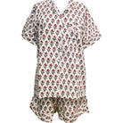 Block Print Pyjama Short Rosalie, Inside Living Singapore homeware and lifestyle collection, view 3.