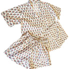Block Print Pyjama Short Rosalie, Inside Living Singapore homeware and lifestyle collection, view 2.