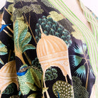 Robe Cotton Block Print Paradise Black from Inside Living Singapore. Shown alternative angle.