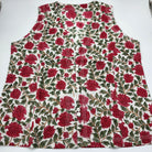 Block print cotton 'Jasmine' shirt, handmade lightweight summer shirt with hand-printed pattern