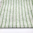 Block Print Runner Reversible White Blossom: block-printed cotton table runner for dining, from Inside Living Singapore.