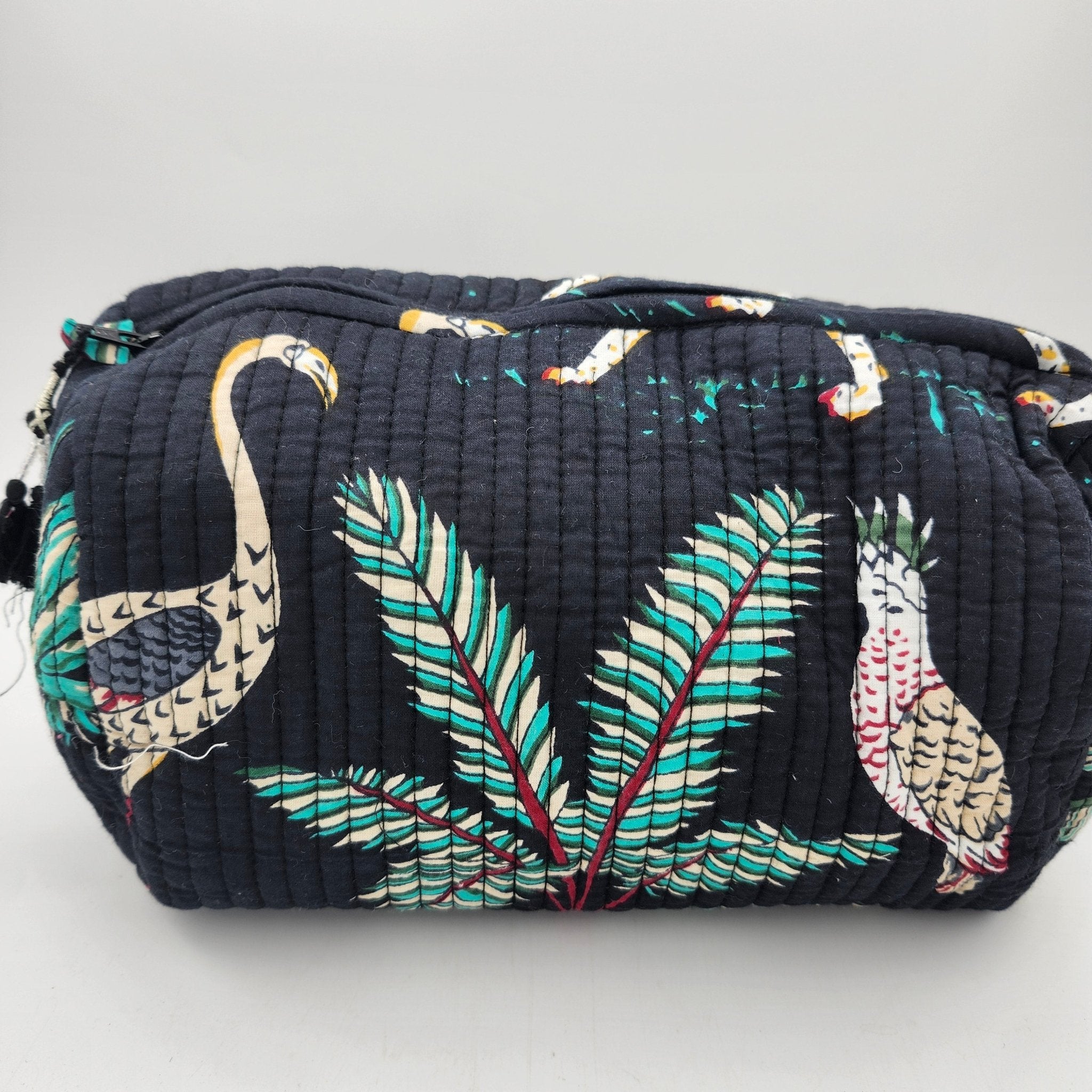 Block Print Wash Bag Safari, Inside Living Singapore homeware and lifestyle collection, view 3.