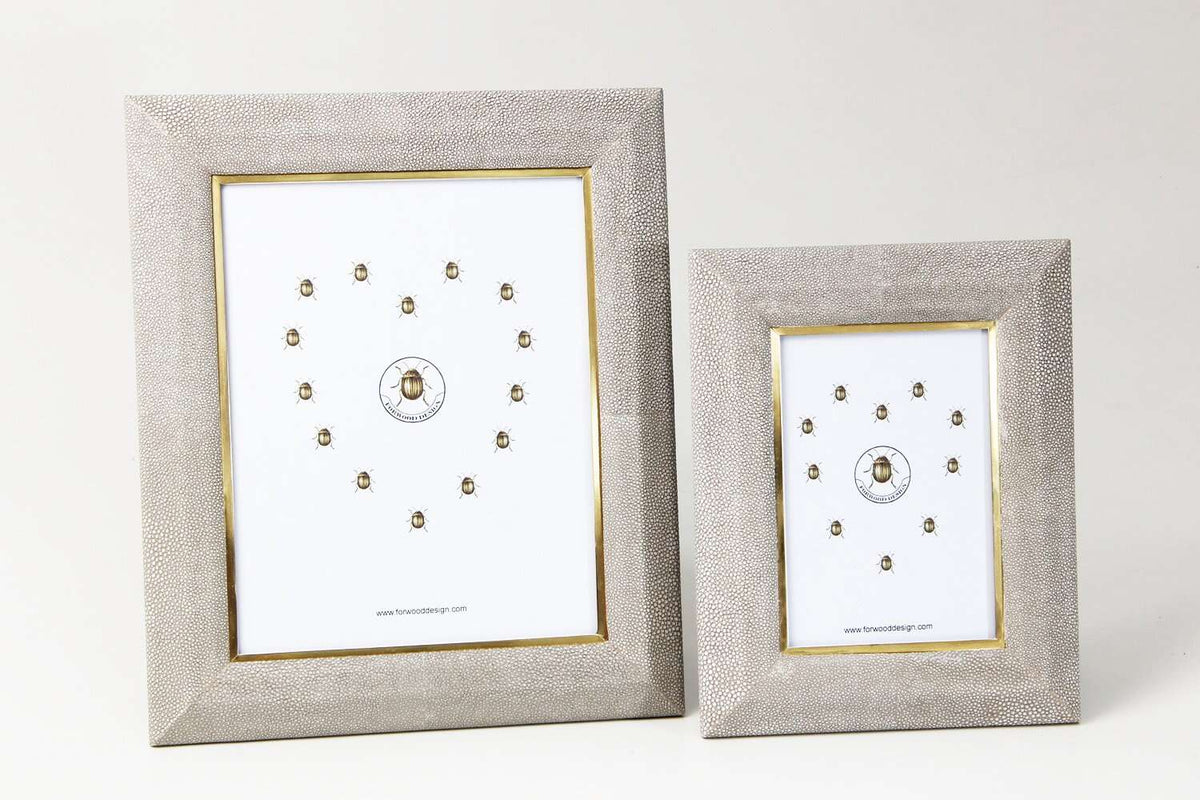 Faux Shagreen Bella Photo Frame Barley | Forwood Design – Inside Living ...