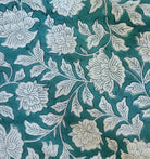 Block Print Runner Flora Green from Inside Living Singapore. Shown alternative angle.