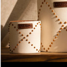 Date-scented candle in a hand-glazed terracotta ceramic jar, 7cm diameter, 40 hour burn, made in Marrakech