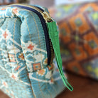 Vintage Silk Cosmetic Bag, vintage silk cosmetic bag at Inside Living Singapore. Front view.