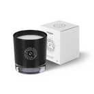 Cumin and amber scented soy candle in black lacquered glass, 10 x 7 cm, around 50 hours burn time