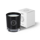 Rose oud scented soy candle in black lacquered glass, 10 x 7 cm, around 50 hours burn time