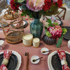 Inside Living Singapore glazed ceramic vases styled together on a Lunar New Year table setting.