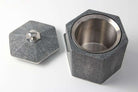 Faux Shagreen Otis Ice Bucket Charcoal, detail view - buy homeware, tableware and interior accessories at Inside Living