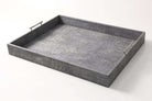 Faux Shagreen Rectangular Serving Tray Charcoal, detail view - buy homeware, tableware and interior accessories at Inside