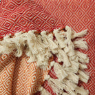Reversible Cotton Throw, colour and pattern detail, from the Inside Living Singapore homeware collection.