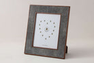 Faux Shagreen Classic Photo Frame Charcoal, detail view - buy homeware, tableware and interior accessories at Inside Living