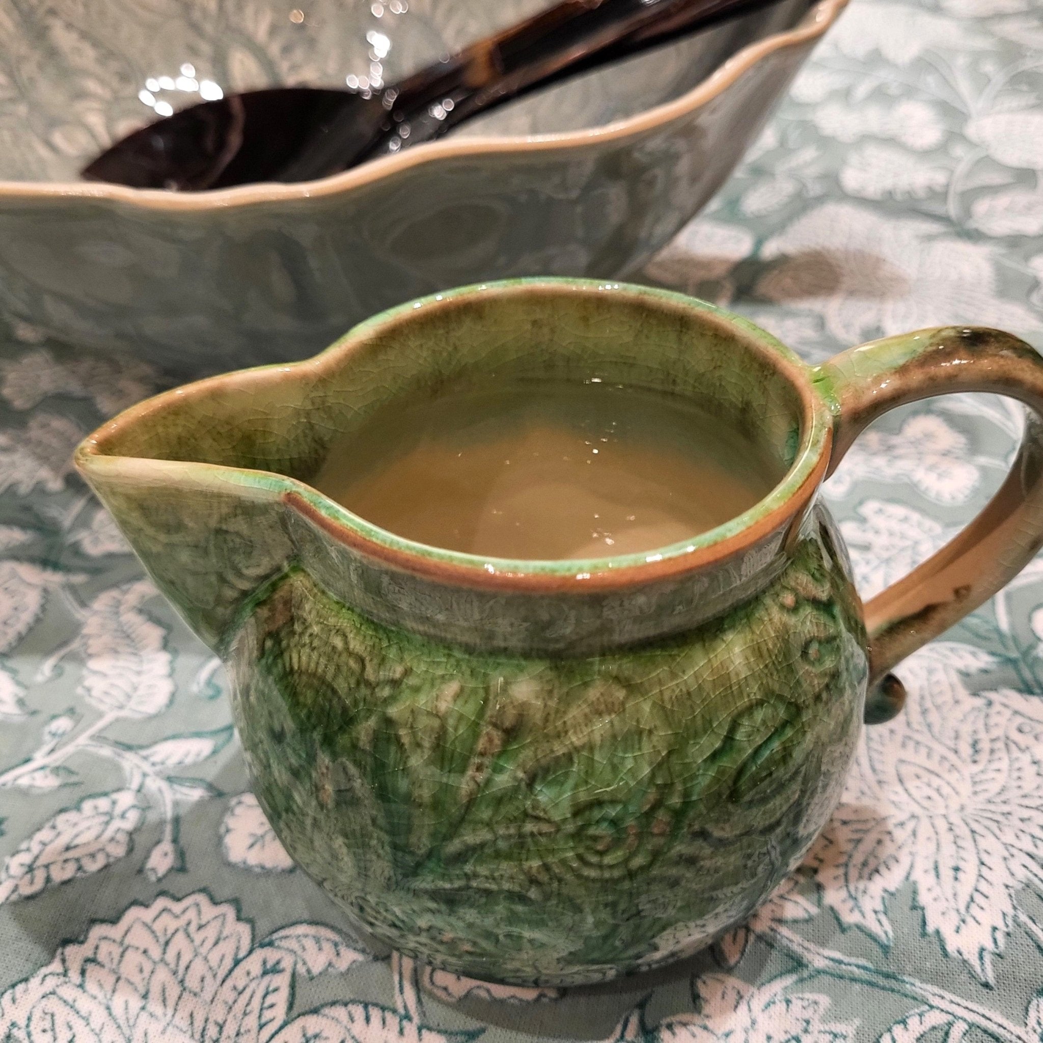 Ceramic Creamer additional view, plates from Inside Living Singapore.