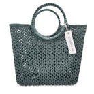 Crochet Basket, handmade crochet storage basket at Inside Living Singapore. Front view.