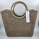 Crochet Basket, handmade crochet storage basket at Inside Living Singapore. Detail view.