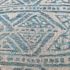 Handwoven Cushion Sage Blue: handwoven decorative cushion for sofa or bed, from Inside Living Singapore. Alternative angle.