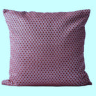 Sedum cushion in wine from Inside Living, soft decorative scatter cushion for sofa, bed or armchair, alternate view