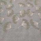 Embroidered pashmina shawl in 'Dandelion' design, soft handmade wrap scarf with fine hand embroidery, alternative view