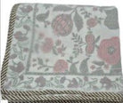 Dohar King lightweight cotton summer blanket with traditional block-print design, from Inside Living Singapore Detail view.