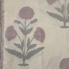 Dohar King block-print cotton summer blanket with lightweight infill, 270 x 270 cm, in a traditional Indian print
