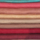 Duo pashmina shawl woven with metallic thread, colour one side and gold sheen the other, 70 x 200 cm