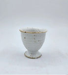 Ceramic egg cup, hand-finished tableware for serving boiled eggs at breakfast, alternative view