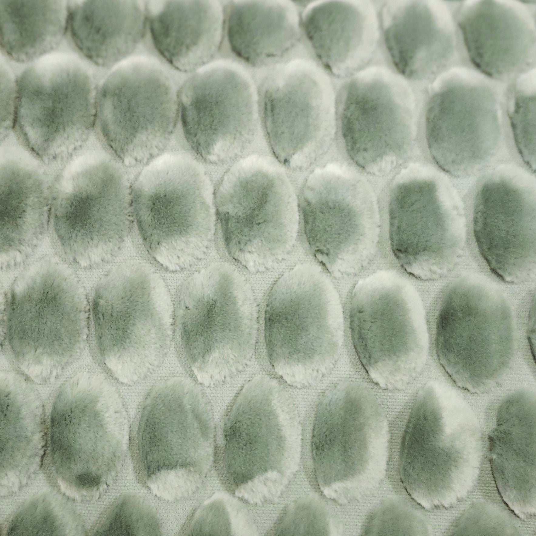 Egg velvet throw in green, 130 x 170 cm, a soft decorative blanket, from Inside Living Singapore Front view.