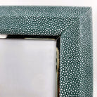 Faux Shagreen Bella Photo Frame Teal from Inside Living Singapore, detail view.