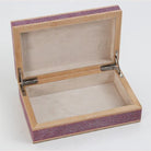 Faux Shagreen Treasure Box in Teal from Inside Living Singapore, further view.