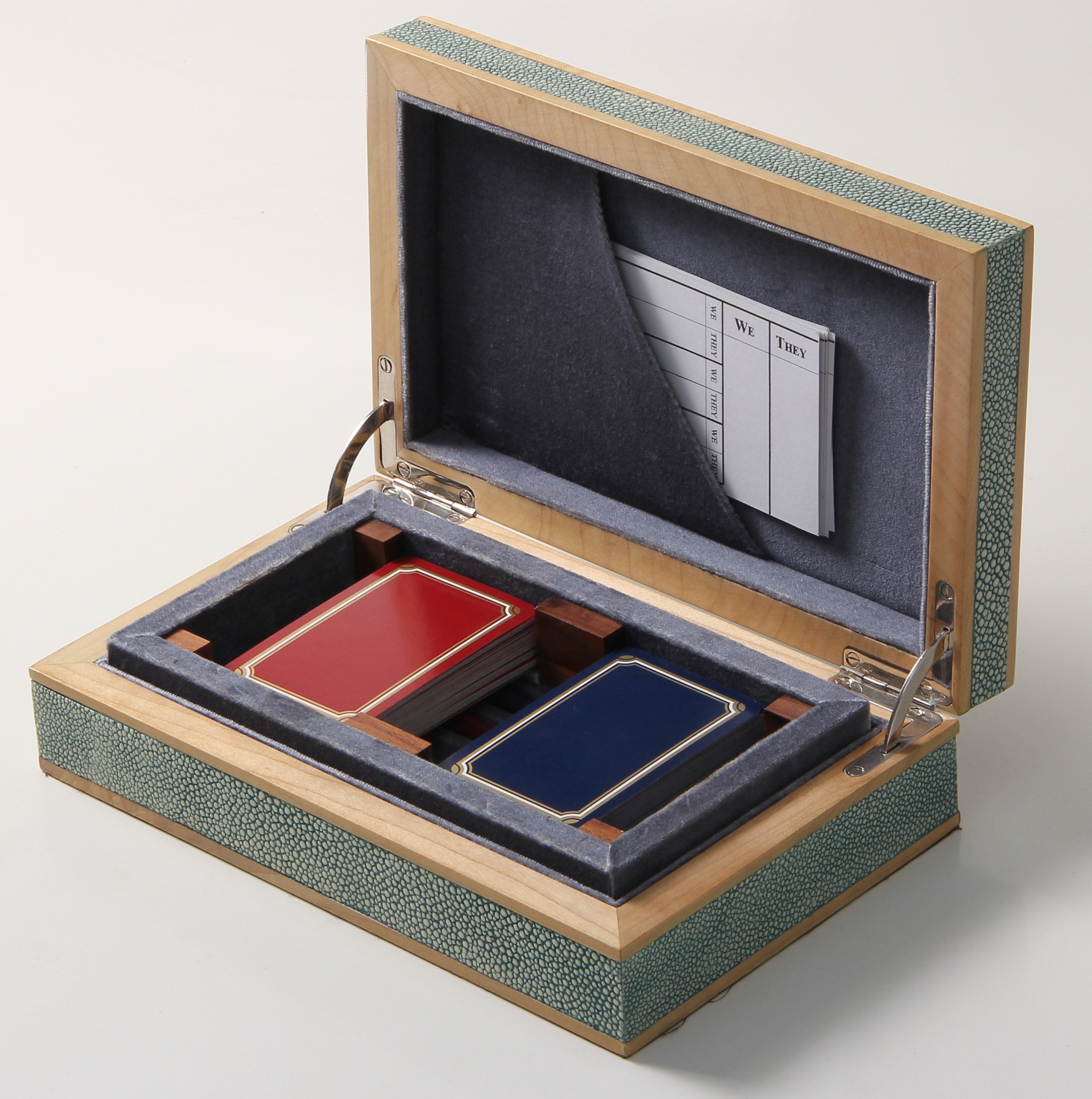 Faux Shagreen Bridge Set detail view, homeware from Inside Living Singapore.