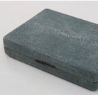 Faux Shagreen Travel Backgammon Set shown from another angle, homeware at Inside Living Singapore.