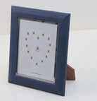Faux Shagreen Bella Photo Frame Nile Blue from Inside Living Singapore, detail view.
