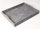 Faux Shagreen Rectangular Serving Tray Charcoal, alternative angle - buy homeware, tableware and interior accessories at